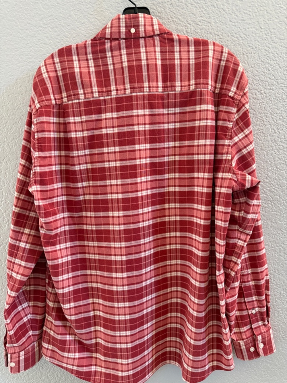 L.L.Bean Men’s Red White Plaid Traditional Fit Button Down Shirt Size M - Picture 6 of 7
